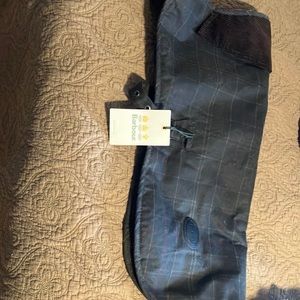 NWT tags Barbour waxed cotton dog jacket size large